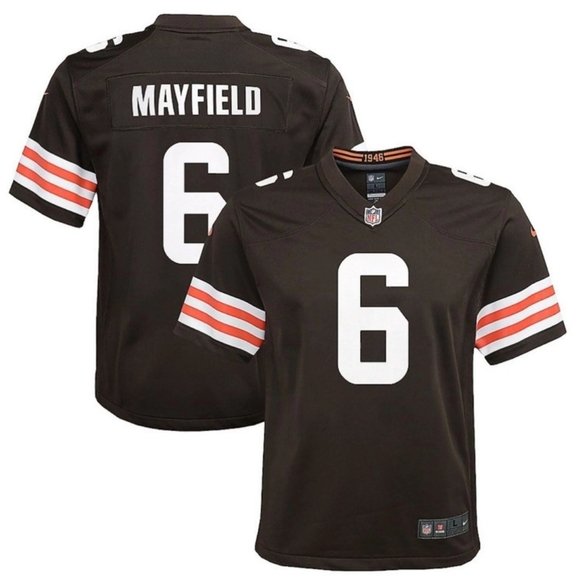 Nike Cleveland Browns Jersey Youth Size XL (18/20) Baker Mayfield #6 On Field - Picture 1 of 8